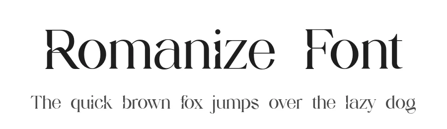 Romanize Font by UICreative — Serif Font