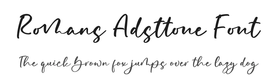 Romans Adsttone Font by letterfabric — Script Handwritten Font