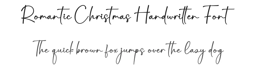 Romantic Christmas Handwritten Font by creativeletter — Script Handwritten Font