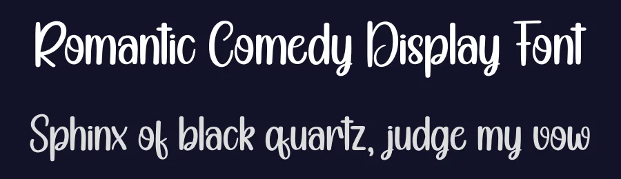 Romantic Comedy Display Font by creativeletter — Script Handwritten Font — thumbnail 2