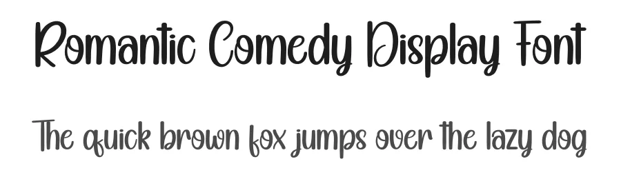 Romantic Comedy Display Font by creativeletter — Script Handwritten Font