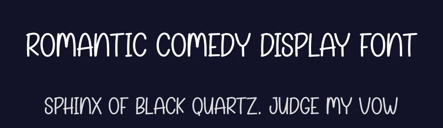 Romantic Comedy Display Font by andikastudio — Display Font — thumbnail 2