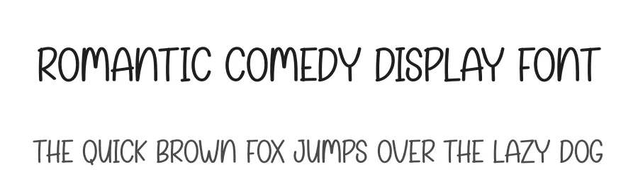 Romantic Comedy Display Font by andikastudio — Display Font
