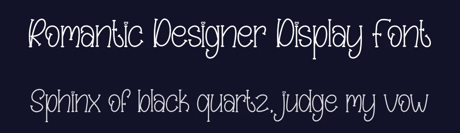 Romantic Designer Display Font by creativeletter — Display Font — thumbnail 2