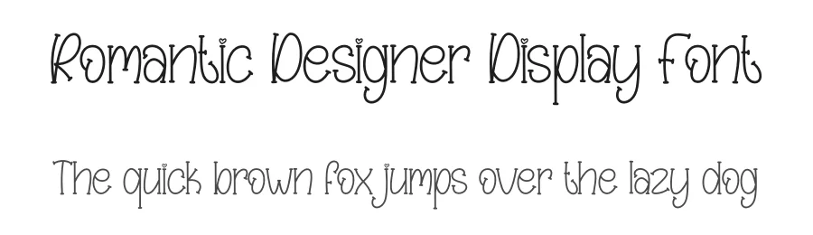 Romantic Designer Display Font by creativeletter — Display Font