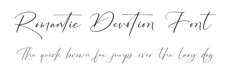 Romantic Devotion Font by stylishtype.co — Script Handwritten Font