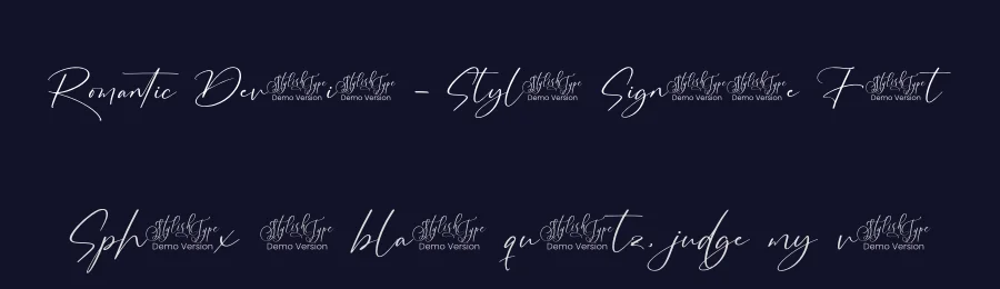 Romantic Devotion – Stylish Signature Font by stylishtype.co — Script Handwritten Font — thumbnail 2