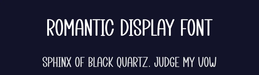 Romantic Display Font by creativeletter — Display Font — thumbnail 2