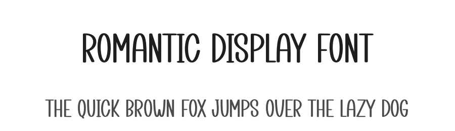 Romantic Display Font by creativeletter — Display Font