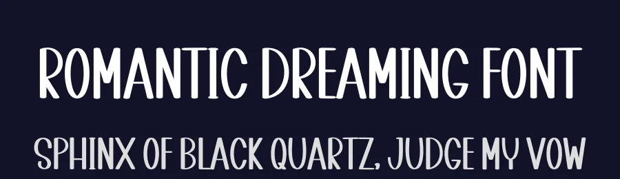 Romantic Dreaming Font by freshtypeink — Display Font — thumbnail 2