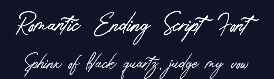 Romantic Ending Script Font by wibisono2001 — Script Handwritten Font — thumbnail 2