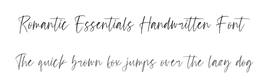 Romantic Essentials Handwritten Font by Operatype.Co — Script Handwritten Font