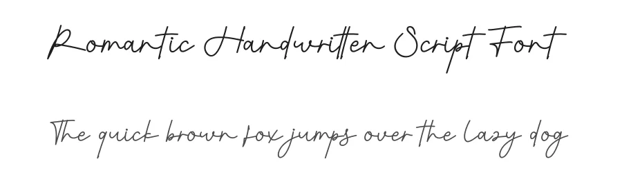 Romantic Handwritten Script Font by creativeletter — Script Handwritten Font