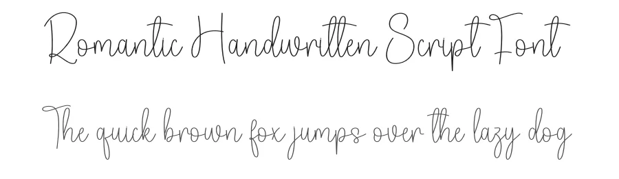 Romantic Handwritten Script Font by creativeletter — Script Handwritten Font