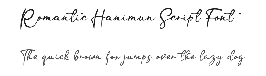 Romantic Hanimun Script Font by andikastudio — Script Handwritten Font