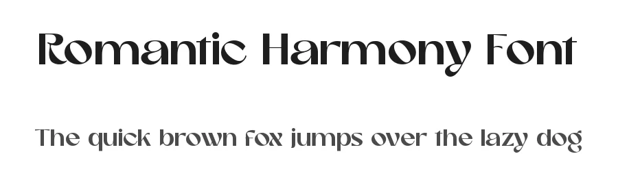 Romantic Harmony Font by zeenesia — Sans Serif Font