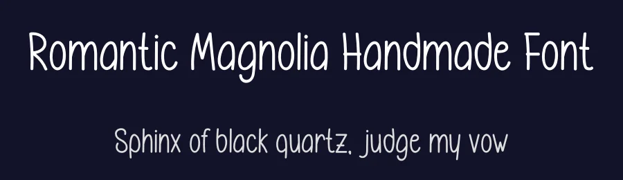 Romantic Magnolia Handmade Font by freshtypeink — Display Font — thumbnail 2