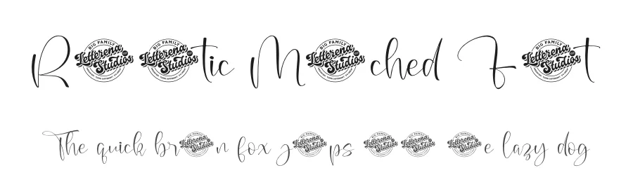 Romantic Matched Font by letterenastudios — Script Handwritten Font