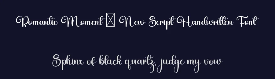 Romantic Moment – New Script Handwritten Font by freshtypeink — Script Handwritten Font — thumbnail 2
