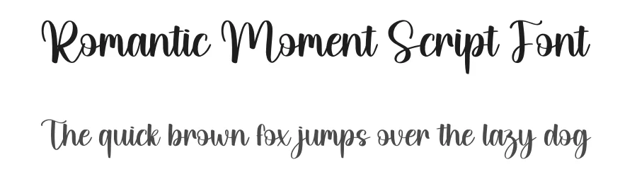 Romantic Moment Script Font by creativeletter — Script Handwritten Font