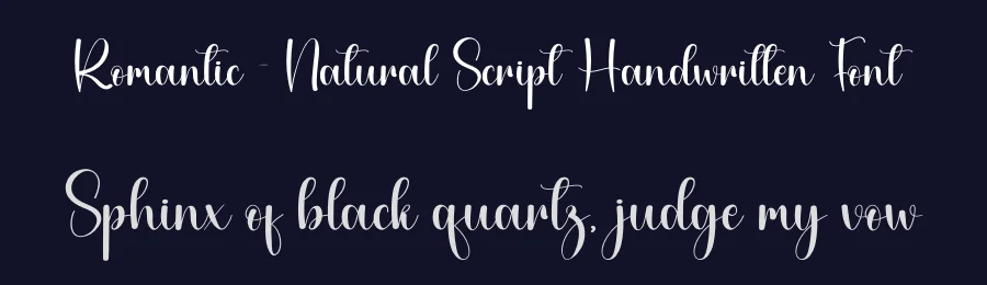 Romantic – Natural Script Handwritten Font by creativeletter — Script Handwritten Font — thumbnail 2