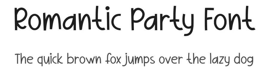 Romantic Party Font by Nadiratype — Display Font