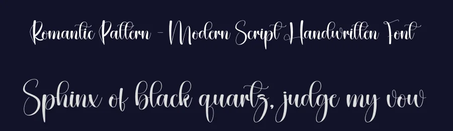 Romantic Pattern – Modern Script Handwritten Font by creativeletter — Script Handwritten Font — thumbnail 2