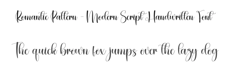 Romantic Pattern – Modern Script Handwritten Font by creativeletter — Script Handwritten Font