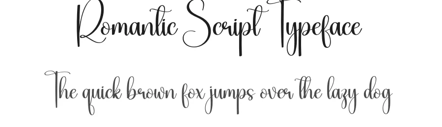 Romantic Script Typeface by creativeletter — Script Handwritten Font