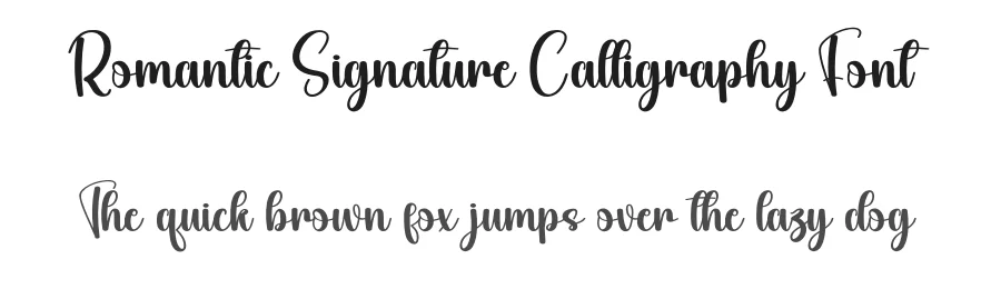 Romantic Signature Calligraphy Font by creativeletter — Script Handwritten Font