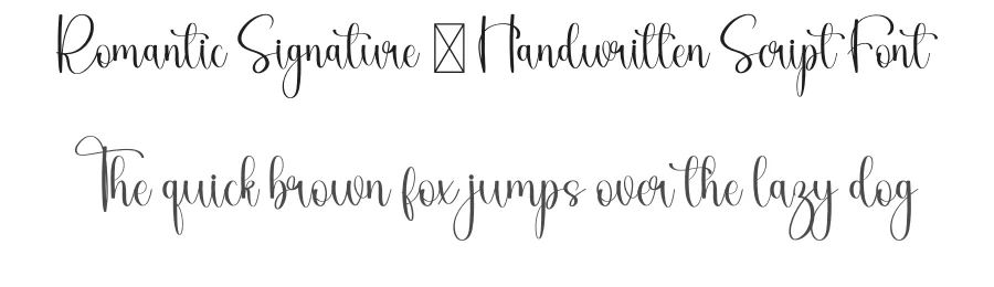 Romantic Signature – Handwritten Script Font by inermediaSTUDIO — Script Handwritten Font