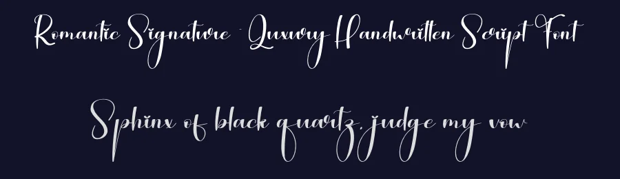 Romantic Signature – Luxury Handwritten Script Font by creativeletter — Script Handwritten Font — thumbnail 2