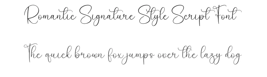 Romantic Signature Style Script Font by creativeletter — Script Handwritten Font