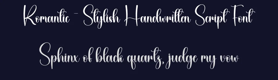 Romantic – Stylish Handwritten Script Font by creativeletter — Script Handwritten Font — thumbnail 2