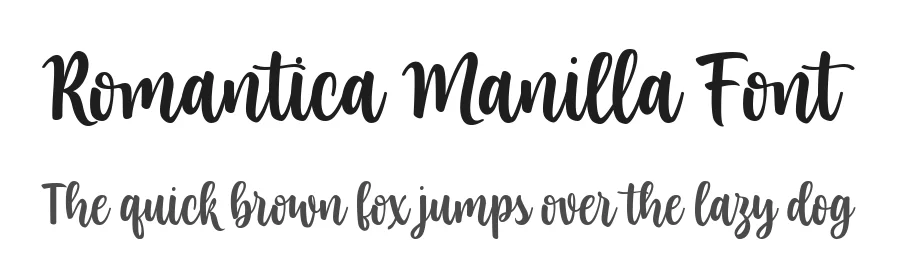Romantica Manilla Font by Fourlines Design — Script Handwritten Font