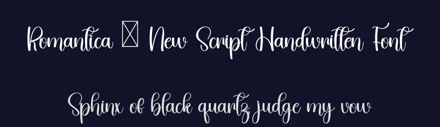 Romantica – New Script Handwritten Font by inermediaSTUDIO — Script Handwritten Font — thumbnail 2