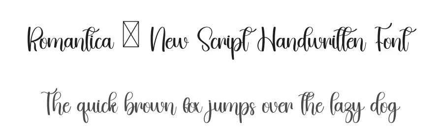 Romantica – New Script Handwritten Font by inermediaSTUDIO — Script Handwritten Font