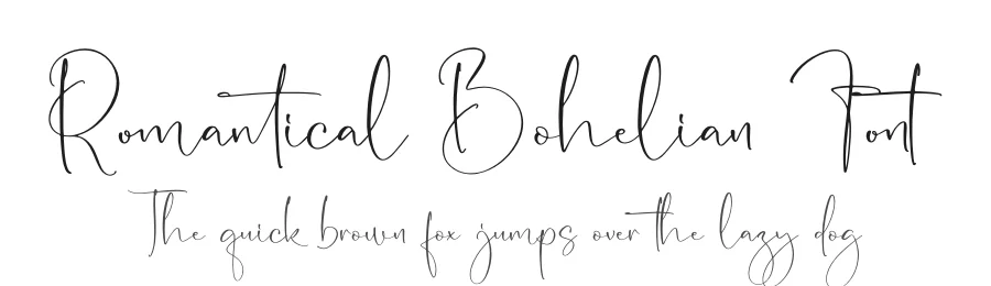 Romantical Bohelian Font by letterfabric — Script Handwritten Font