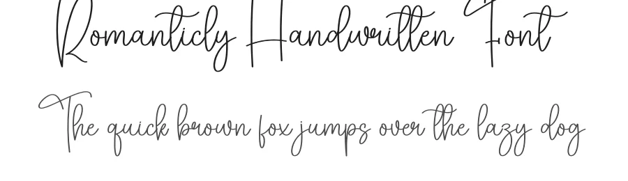 Romanticly Handwritten Font by creativeletter — Script Handwritten Font