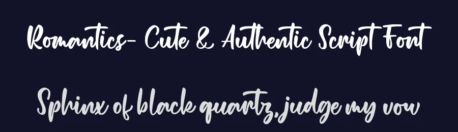 Romantics- Cute & Authentic Script Font by Almarkha Type — Decorative Font — thumbnail 2