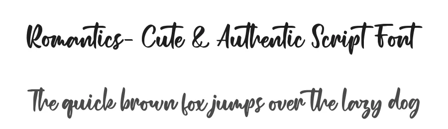 Romantics- Cute & Authentic Script Font by Almarkha Type — Decorative Font