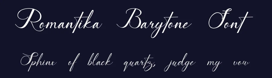 Romantika Barytone Font by UICreative — Script Handwritten Font — thumbnail 2