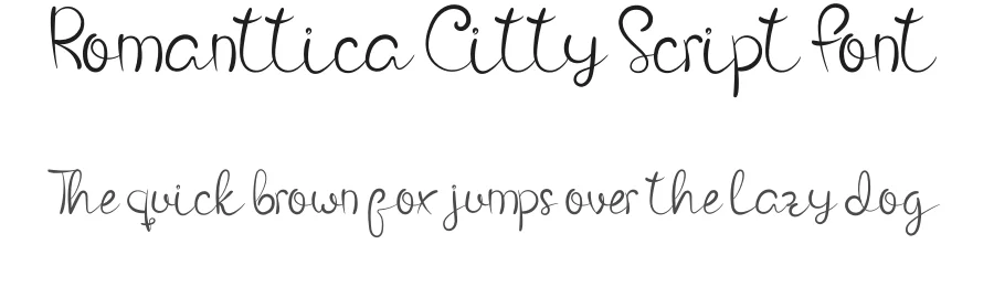 Romanttica Citty Script Font by inermediaSTUDIO — Script Handwritten Font