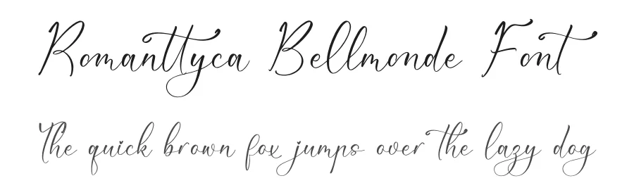 Romanttyca Bellmonde Font by Storytype — Script Handwritten Font