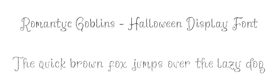 Romantyc Goblins – Halloween Display Font by glorytype — Display Font
