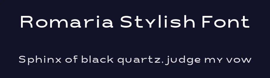 Romaria Stylish Font by burntilldead — Sans Serif Font — thumbnail 2