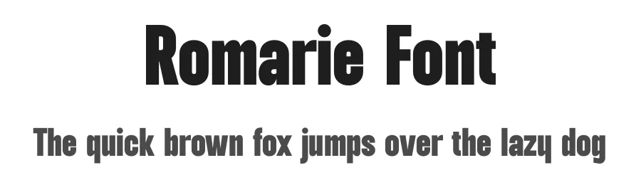 Romarie Font by TypeLogue — Sans Serif Font