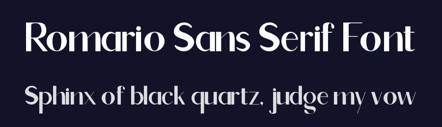 Romario Sans Serif Font by Goodrichees — Sans Serif Font — thumbnail 2