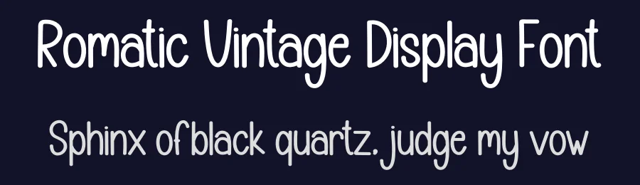Romatic Vintage Display Font by andikastudio — Display Font — thumbnail 2