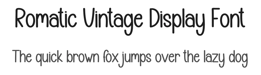 Romatic Vintage Display Font by andikastudio — Display Font